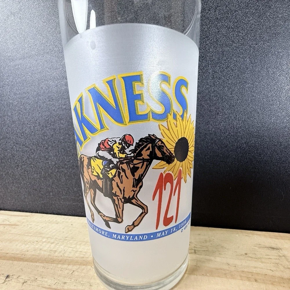 Preakness 121 Pimlico Baltimore, MD 1996 Horse Racing‎ Souvenir Glass